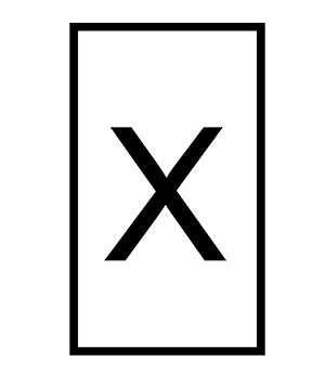 Refill Letter X