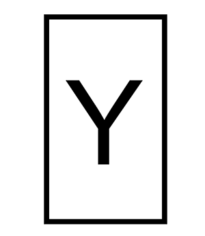 Refill Letter Y