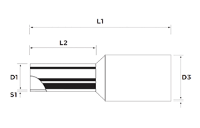 16mm² Cable, Ivory Insulation, 18mm Pin Length