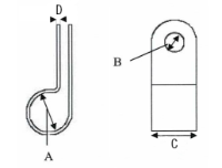 MICC Black P Clip, 9.1-10mm Ø Range