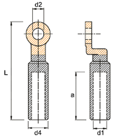 400mm² Bi-Metallic Lug, M16 Hole