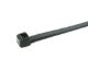 188mm Long, 4.8mm Wide, Black Polypropylene Cable Ties