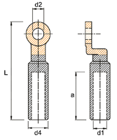 25mm² Bi-Metallic Lug, M12 Hole