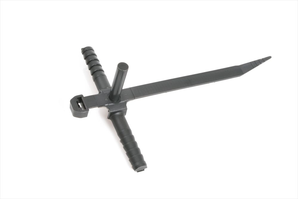 225mm Long, 13mm Wide, Black Hook and Loop Cable Ties - Termination  Technology Ltd