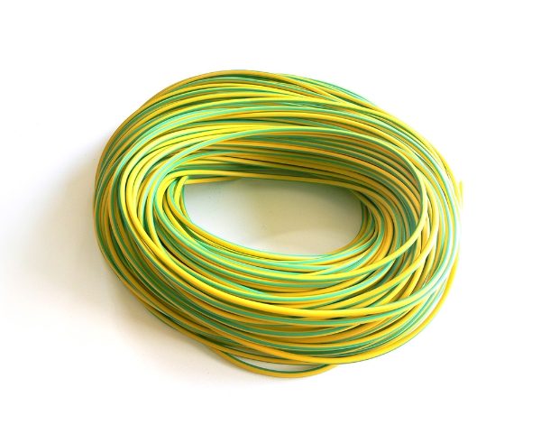 5mm Diameter, Green/Yellow, 100m Hank