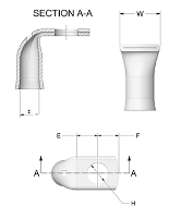 25mm² Cable Entry, M10 Hole, Right Angled