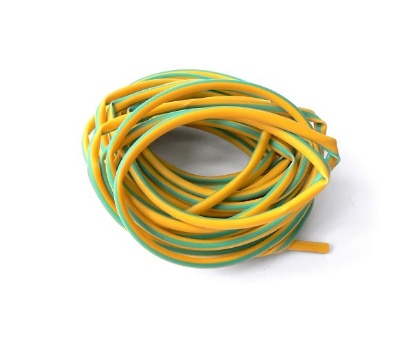 3mm Diameter, Green/Yellow 5m Pack