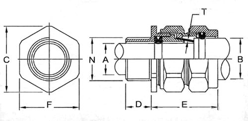 58.4mm-65.3mm Ø Range, Pack of 1